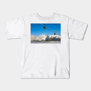 Courchevel 1850 3 Valleys Mont Blanc Alps France Kids T-Shirt